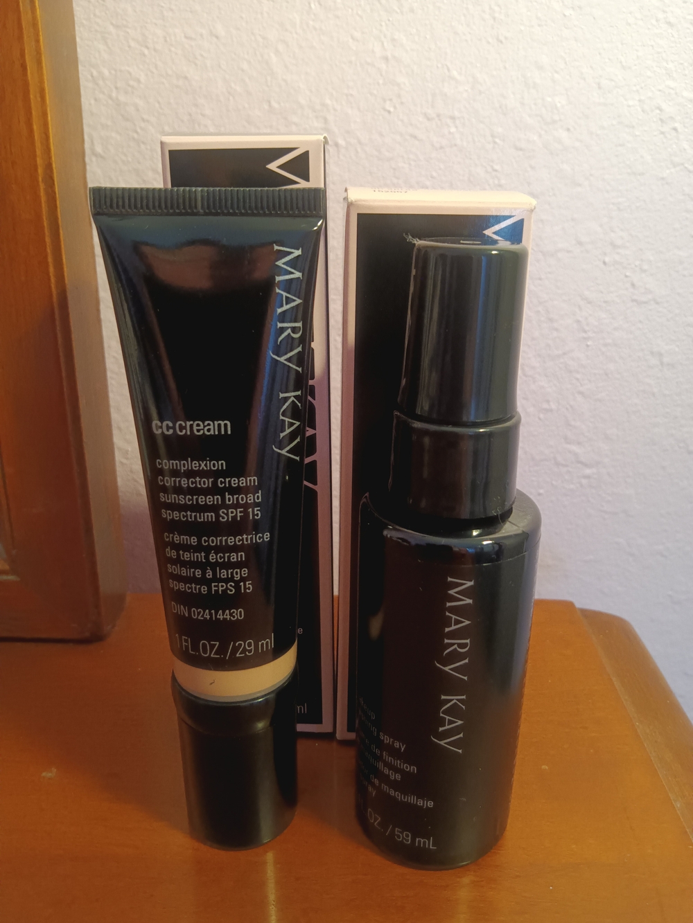 Mary Kay  CC Cream  Light To Medium & Makeup Finishing Spray - For All Skin Type